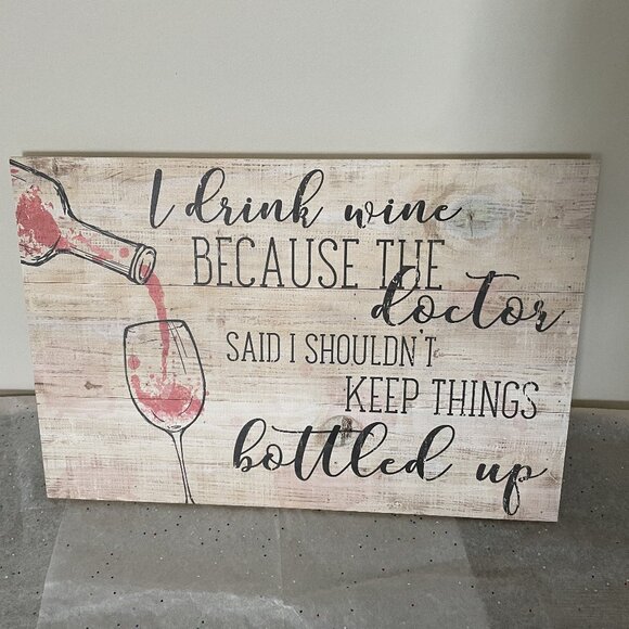 Sincere Surroundings Rustic Bottled Up, White Sign - Picture 1 of 4